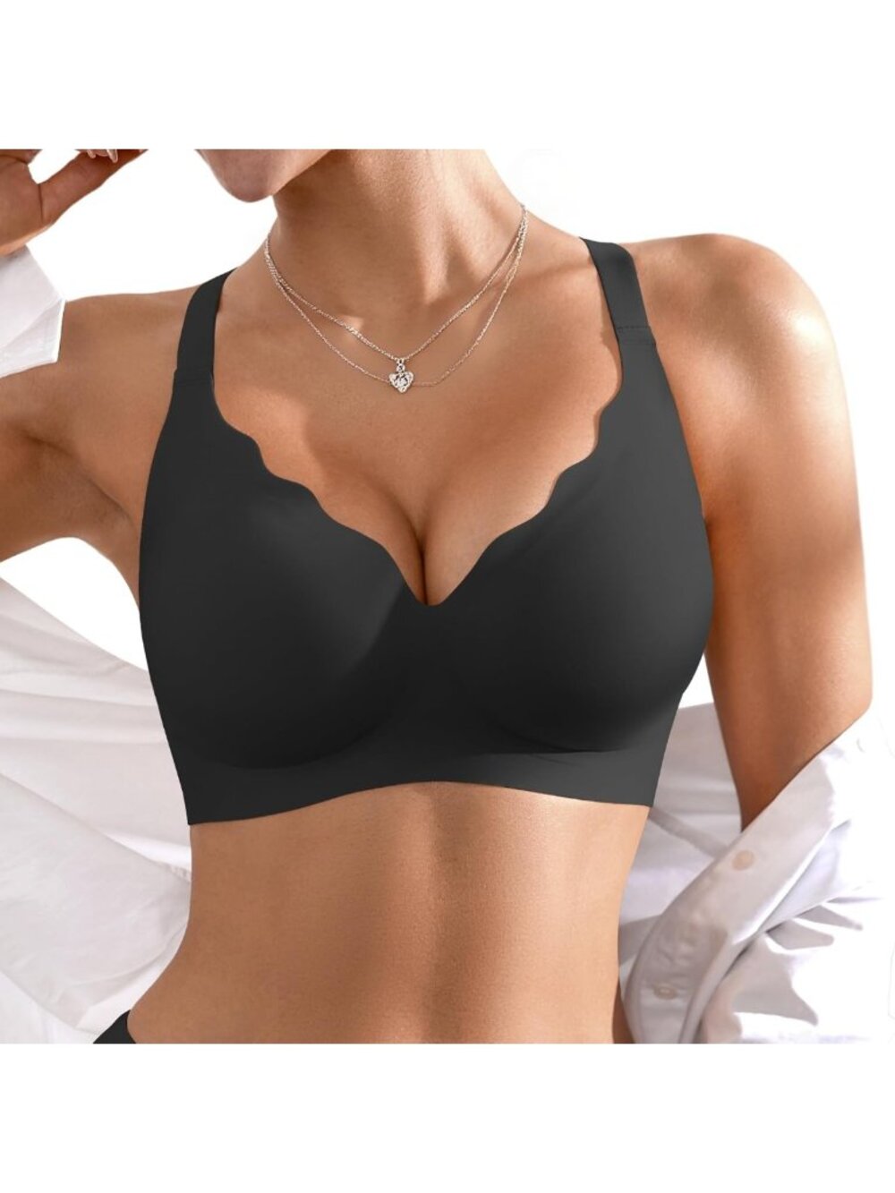 Comfortable Wireless Push-Up Bra for Women - Full Coverage, Back Fat Smoothing